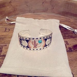 Montana Silversmiths Cactus Cuff Bracelet